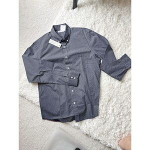 SLATE NWT Cotton Button Down Long Sleeve Career Dress Shirt